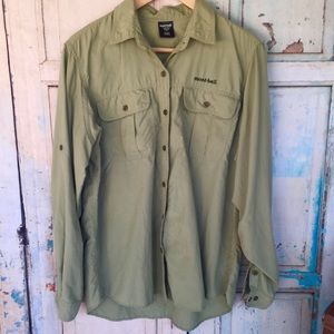 Mont bell by lands end light weight hiking shirt M